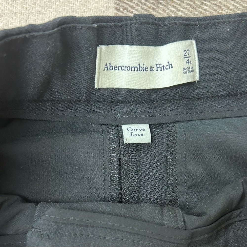 Abercrombie & Fitch Black Curve Love Trouser size 27 | size 4